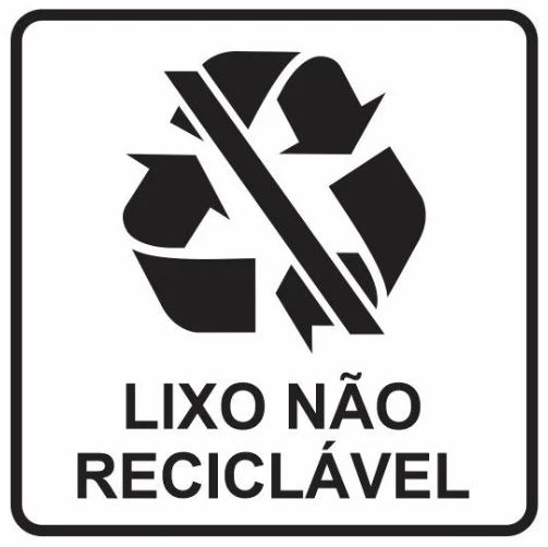 ADESIVO 12X13CM LIXO NAO RECICLAVEL - MDC